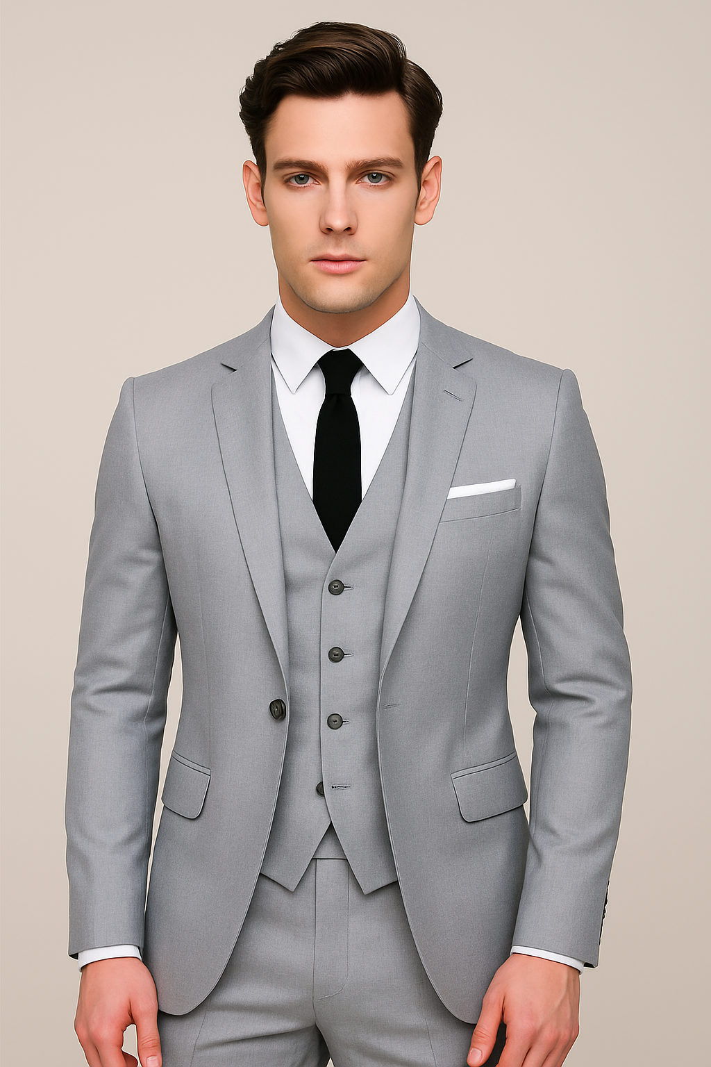 Davenport | Men’s Refined Three-Piece Slim Fit Suit