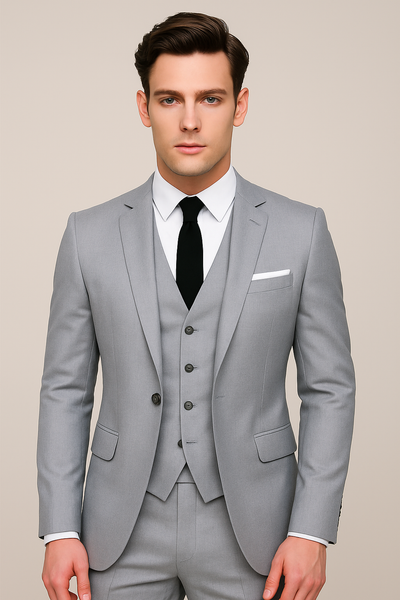 Davenport | Men’s Refined Three-Piece Slim Fit Suit