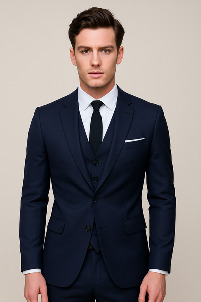 Davenport | Men’s Refined Three-Piece Slim Fit Suit