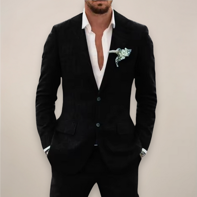 Cameron | Men’s Two-Piece Linen Suit – Single-Breasted Elegant Spring/Summer Set