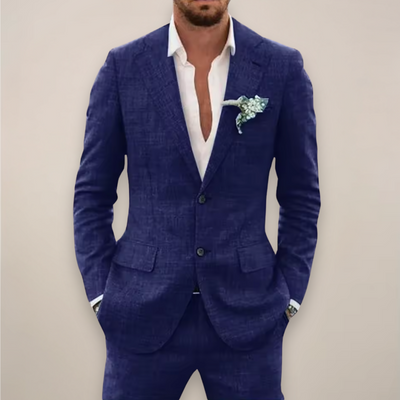 Cameron | Men’s Two-Piece Linen Suit – Single-Breasted Elegant Spring/Summer Set