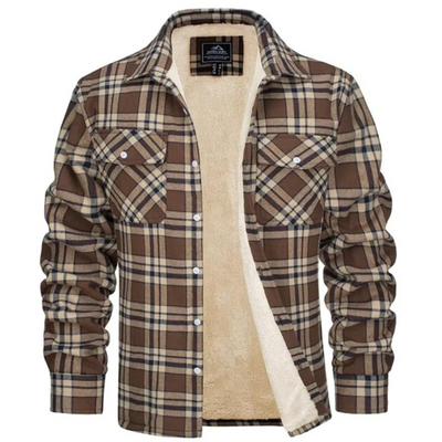 Ryder | Men’s Sherpa-Lined Plaid Shirt Jacket