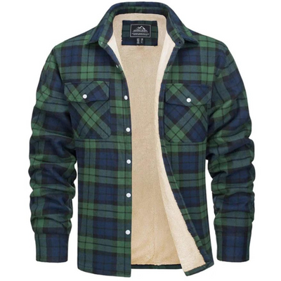 Ryder | Men’s Sherpa-Lined Plaid Shirt Jacket