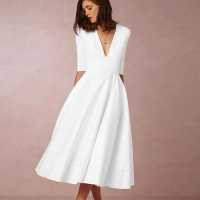 Carla | Women’s Elegant A-Line Midi Dress