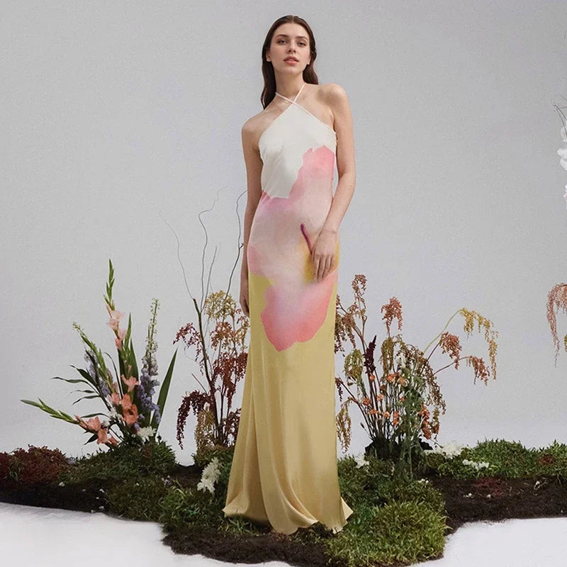 Shana | Women’s Floral One-Shoulder Maxi Dress