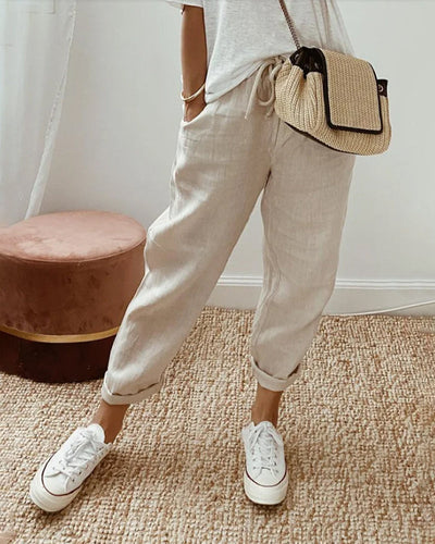 Trixie | Women’s Relaxed Linen Drawstring Pants
