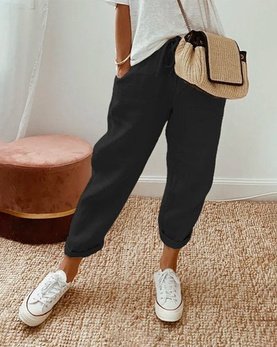 Trixie | Women’s Relaxed Linen Drawstring Pants