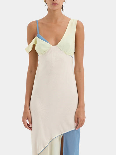 Pixie | Women’s Asymmetric Pastel Maxi Dress