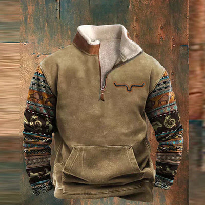Isaias | Men’s Western-Inspired Fleece Pullover