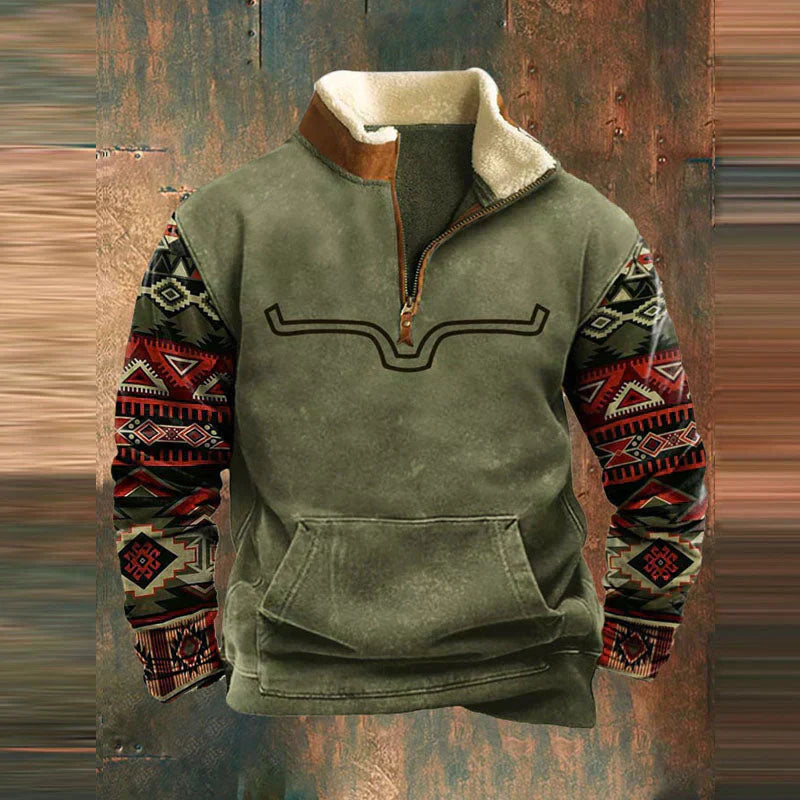 Isaias | Men’s Western-Inspired Fleece Pullover