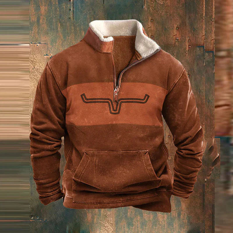 Isaias | Men’s Western-Inspired Fleece Pullover