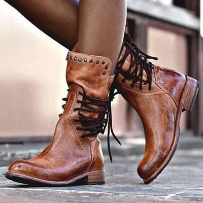 Veloria | Women’s Classic Vintage Calf Boots