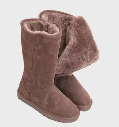 Sienna | Winter Sheepskin-Lined Waterproof Suede Boots
