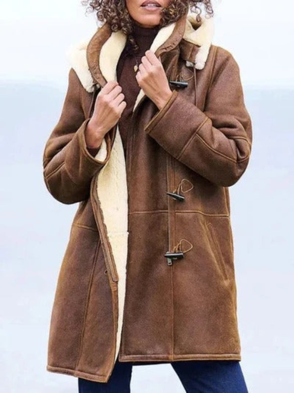 Varise | Women’s Shearling-Lined Hooded Jacket