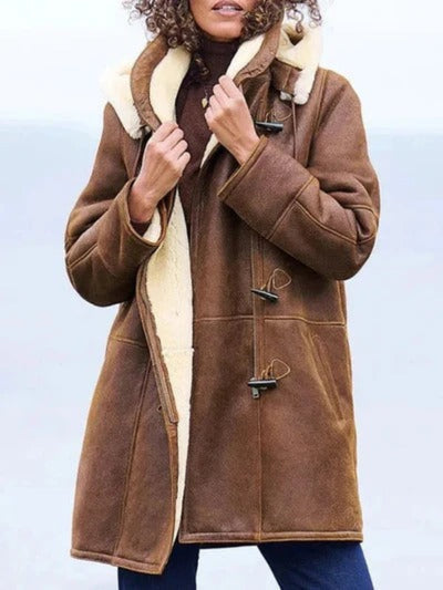 Varise | Women’s Shearling-Lined Hooded Jacket
