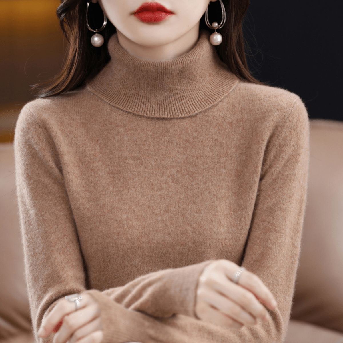 Aubrey | Women’s Cashmere Turtleneck Sweater