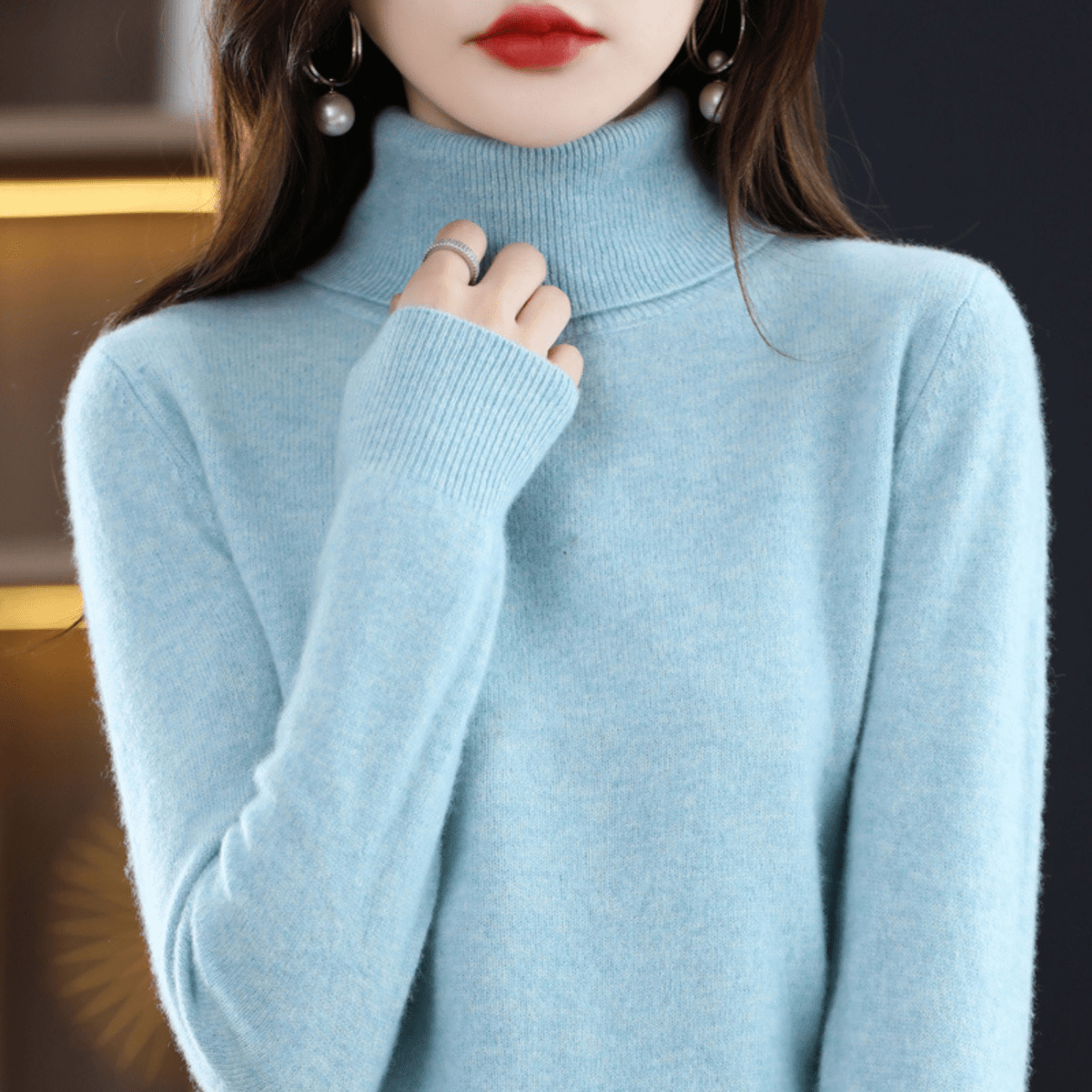 Aubrey | Women’s Cashmere Turtleneck Sweater