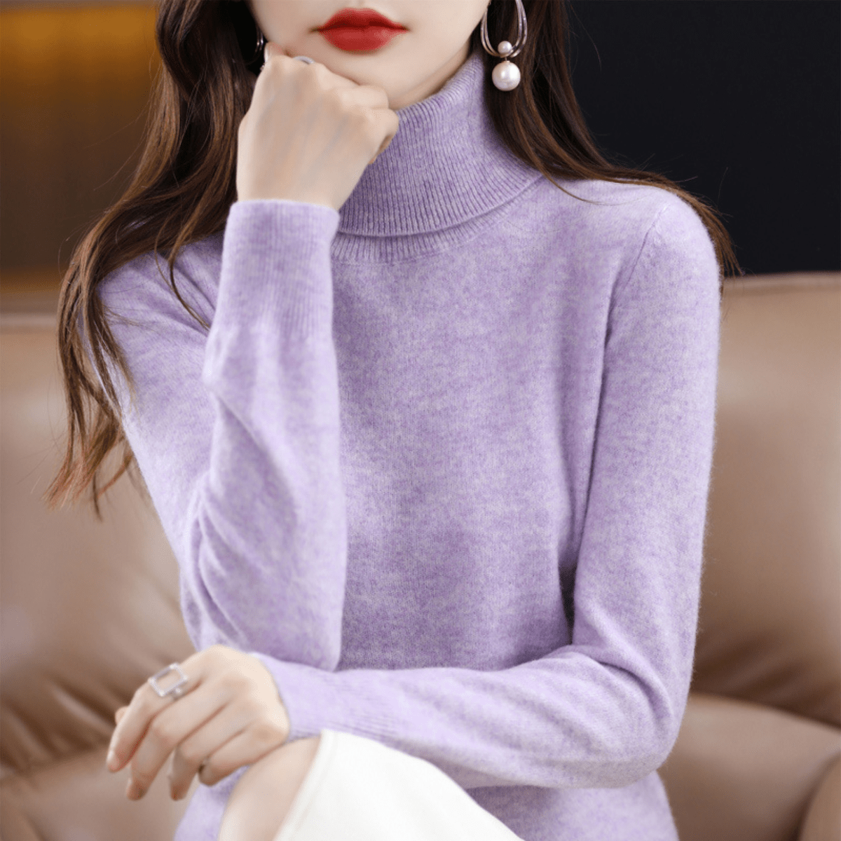 Aubrey | Women’s Cashmere Turtleneck Sweater