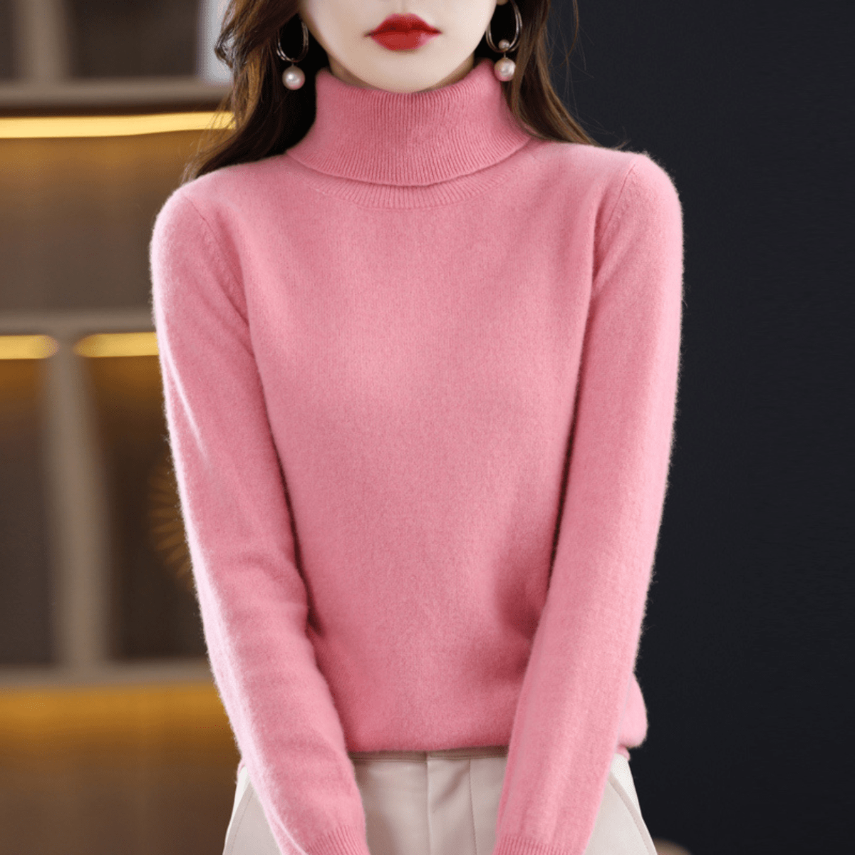 Aubrey | Women’s Cashmere Turtleneck Sweater