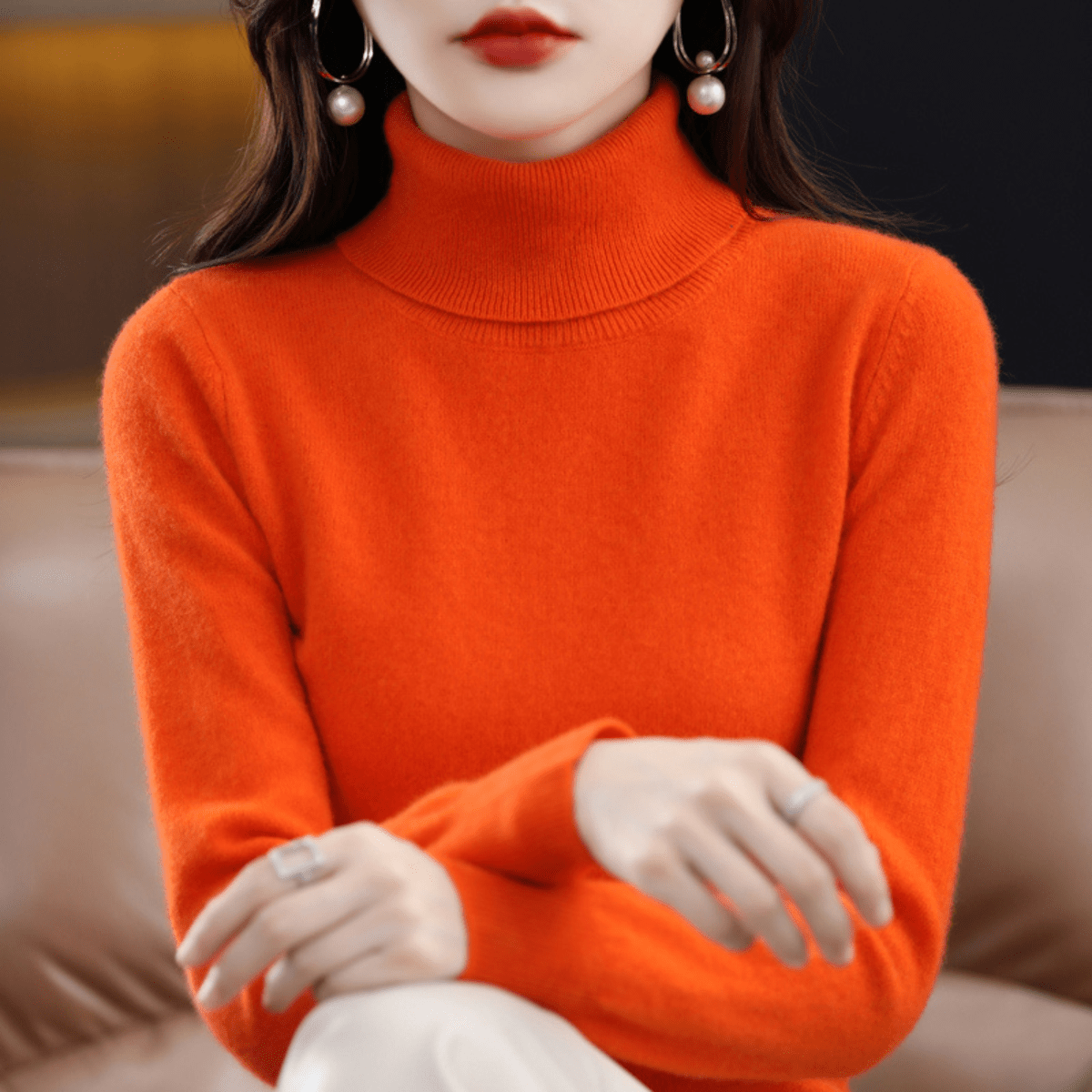 Aubrey | Women’s Cashmere Turtleneck Sweater