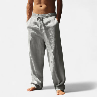 Brody | Men’s Relaxed Linen Autumn Pants – Riviera Ease