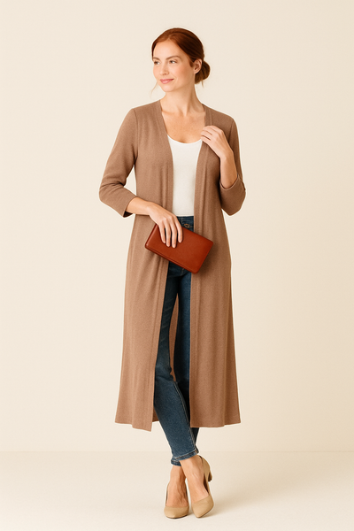 Wilma | Women’s Cozy Knit Cardigan – Soft Stretch & Effortless Elegance