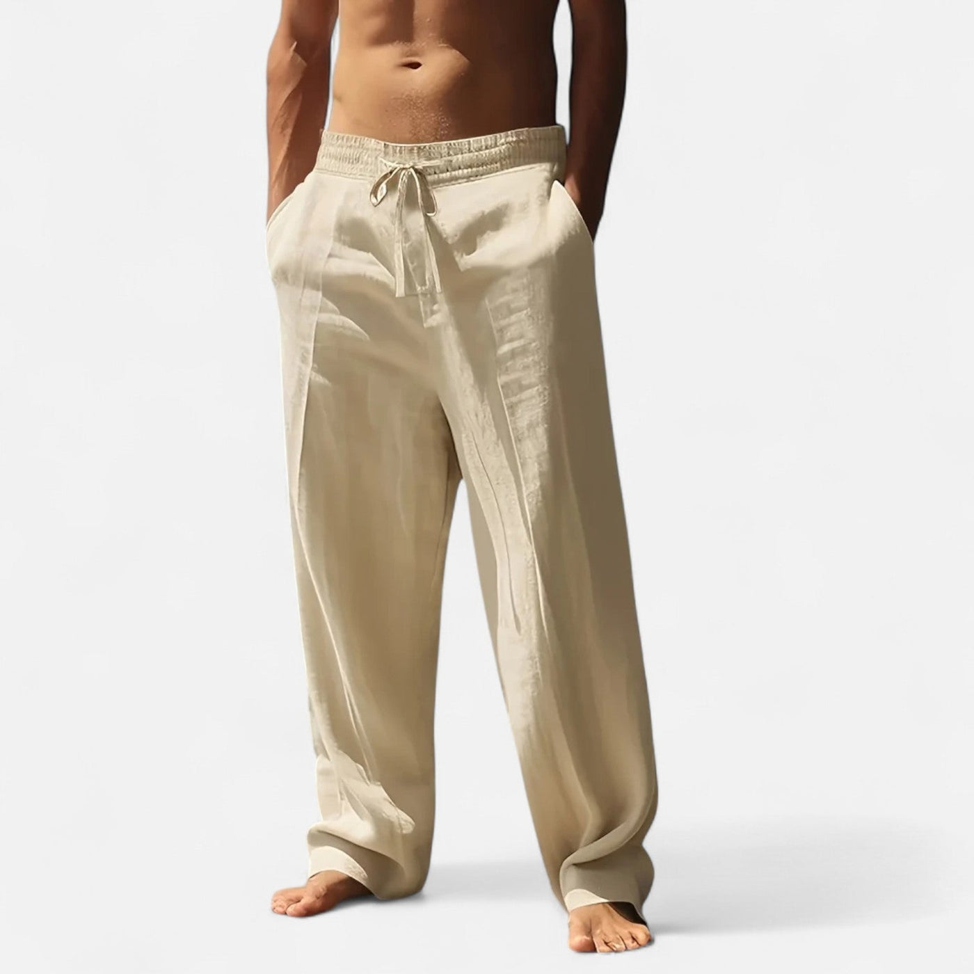 Brody | Men’s Relaxed Linen Autumn Pants – Riviera Ease