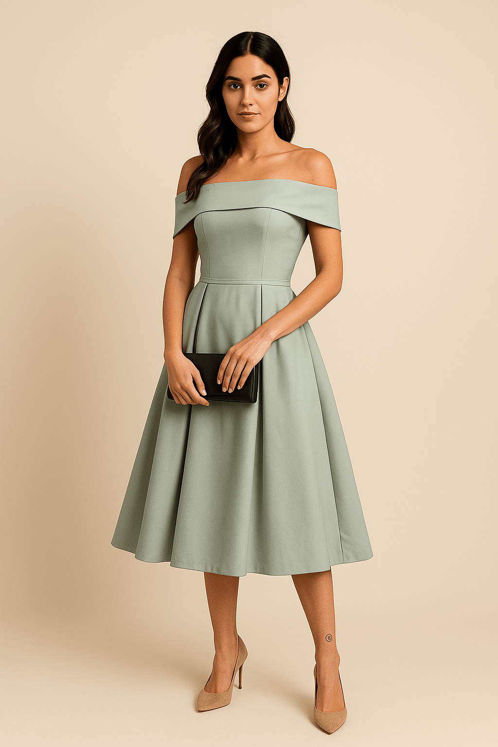 Anna | Women’s Off-Shoulder A-Line Dress – Elegant Fit for Formal Wear