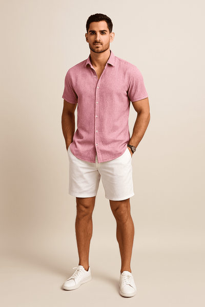 Tom | Casual Button-Down Shirt – Short Sleeve