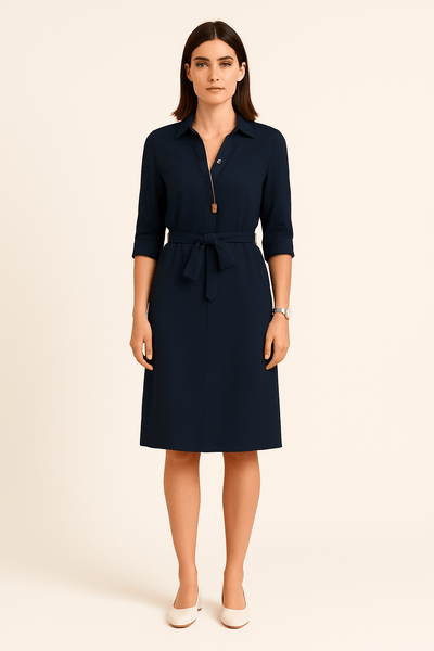 Caoimhe | Women’s Button-Down Shirt Dress – Relaxed Cotton Style