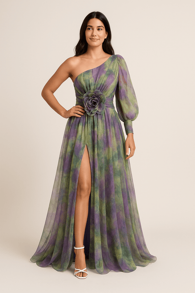 Alira | Women’s One-Shoulder Dress – Minimalist Elegance & Modern Silhouette