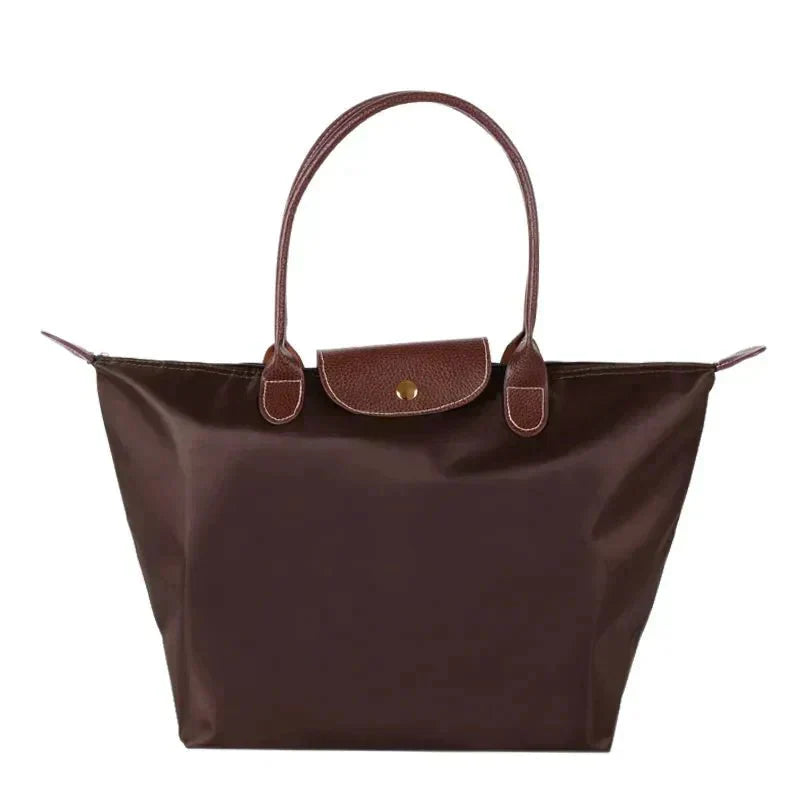 Amara | Women’s Elegance-Urban Handbag – Nylon & Leather Design