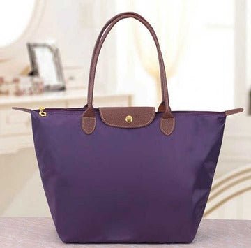 Amara | Women’s Elegance-Urban Handbag – Nylon & Leather Design