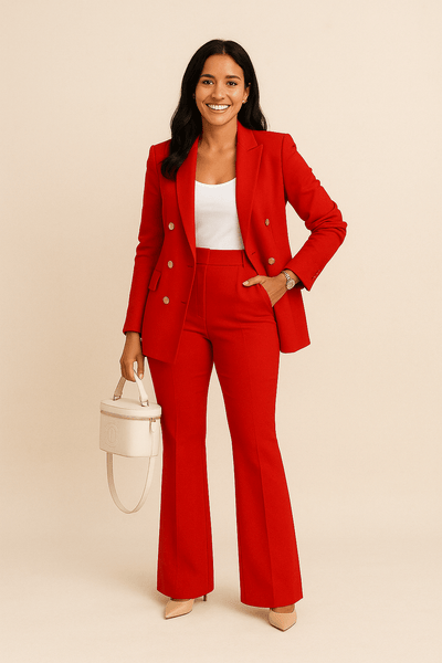 Vanessa | Women’s Power Suit – Bold Blazer Two-Piece Set