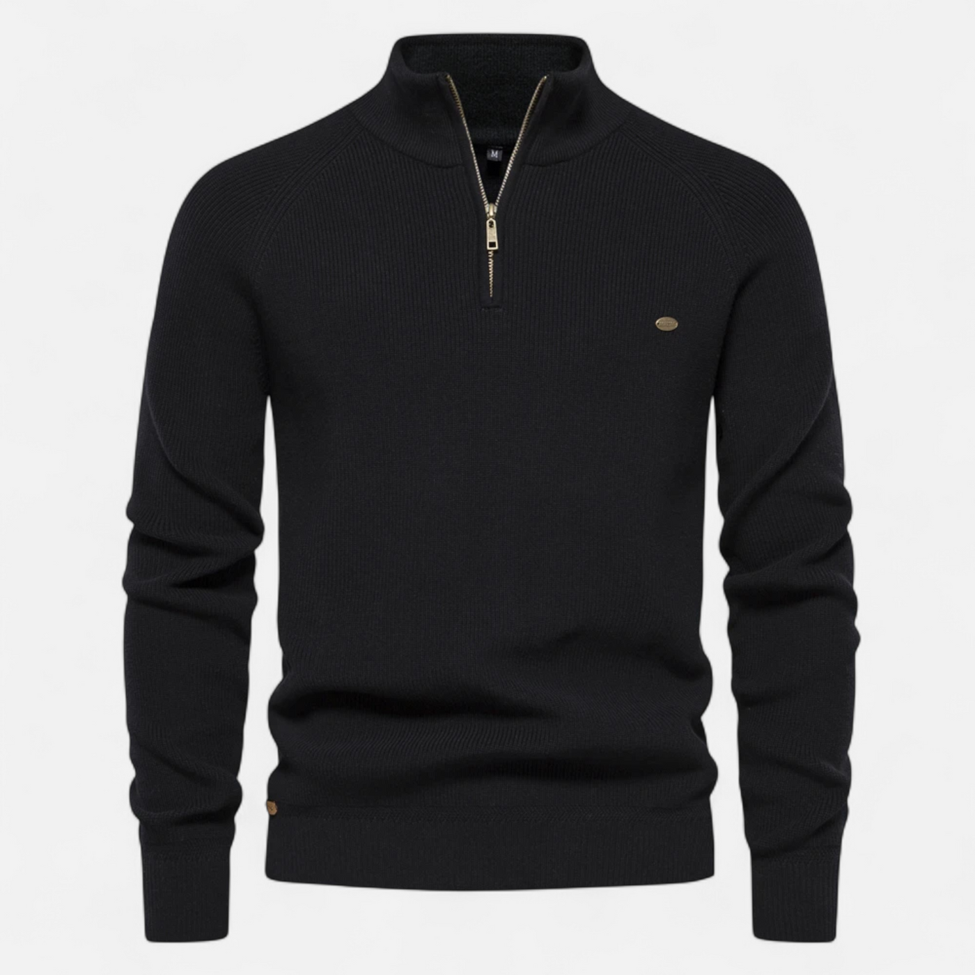 Breck | Men’s Cotton Zip Sweater – Refined Knitwear for the Season
