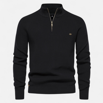 Breck | Men’s Cotton Zip Sweater – Refined Knitwear for the Season