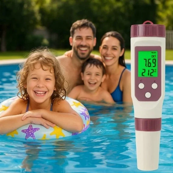 AquaSmart | 7-in-1 Digital Water Quality Tester with Mobile App