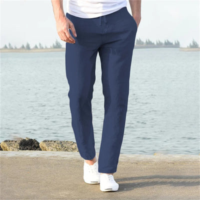 Arlo | Men’s Linen Drawstring Trousers