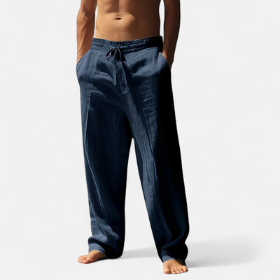 Brody | Men’s Relaxed Linen Autumn Pants – Riviera Ease