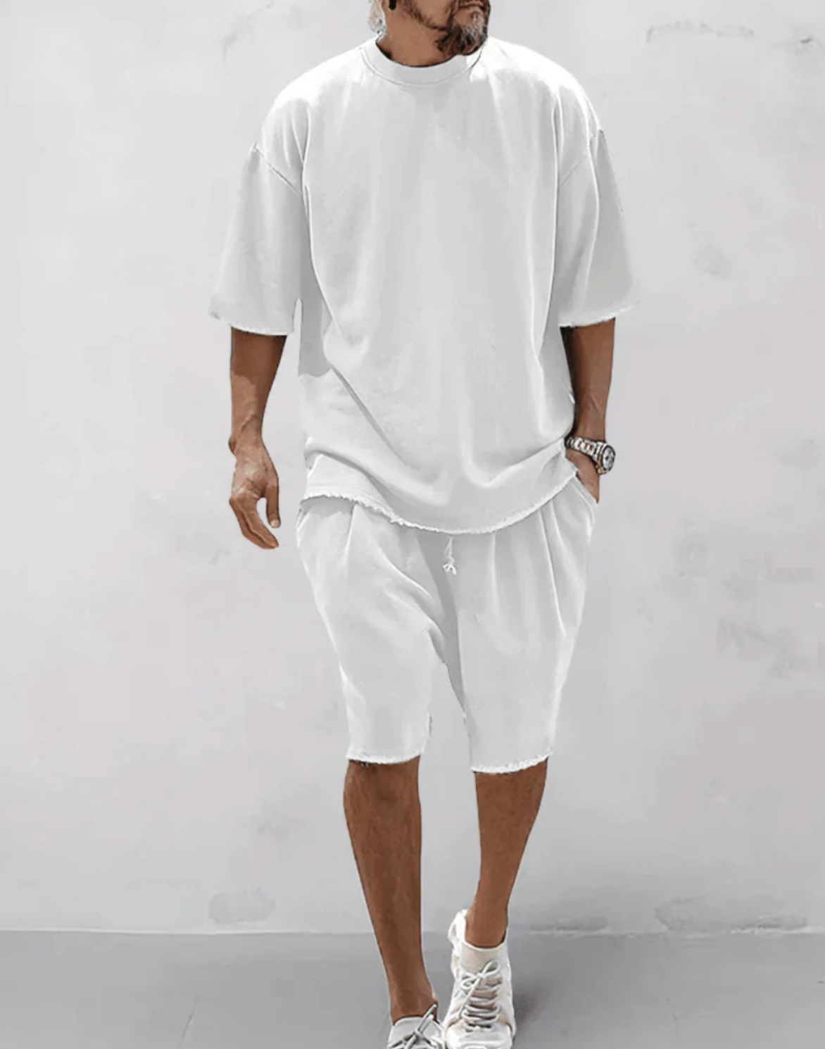 Toby | Oversized T-Shirt and Shorts Set – Comfortable and Stylish Look