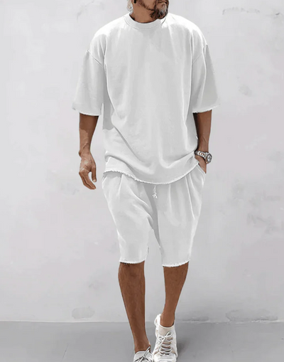 Toby | Oversized T-Shirt and Shorts Set – Comfortable and Stylish Look