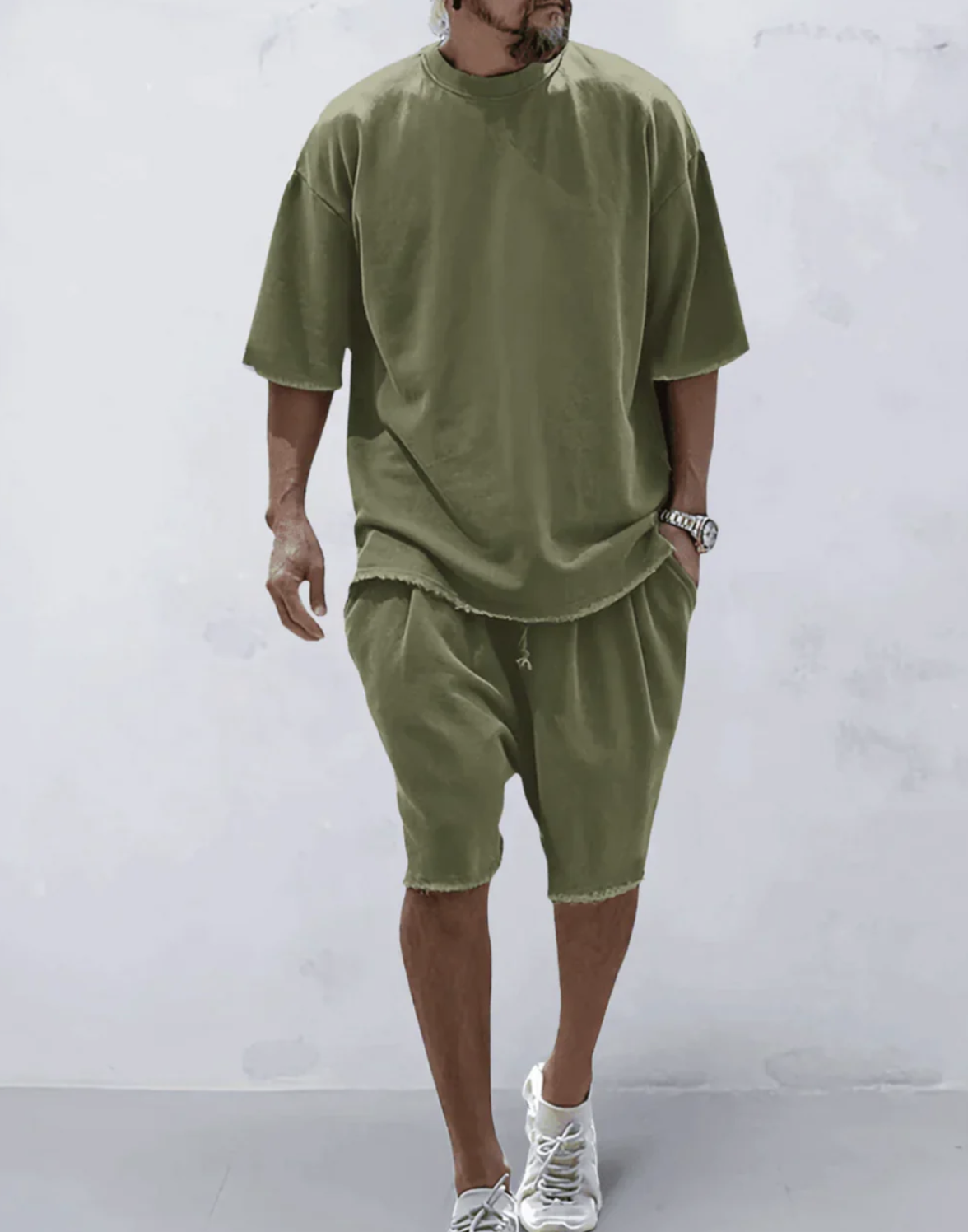Toby | Oversized T-Shirt and Shorts Set – Comfortable and Stylish Look