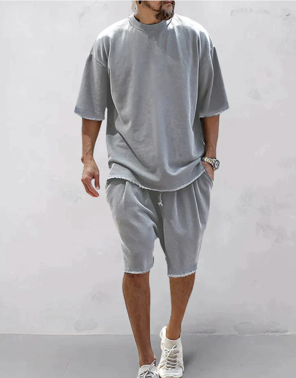Toby | Oversized T-Shirt and Shorts Set – Comfortable and Stylish Look