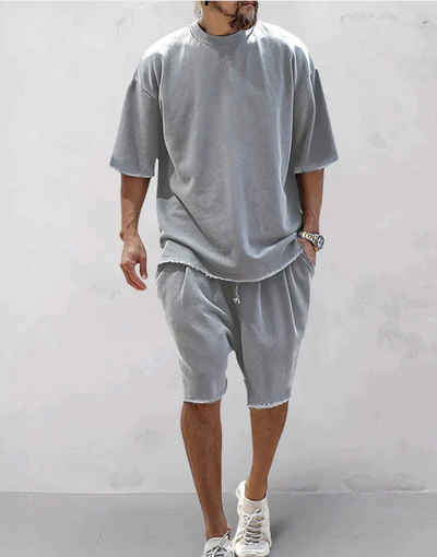 Toby | Oversized T-Shirt and Shorts Set – Comfortable and Stylish Look