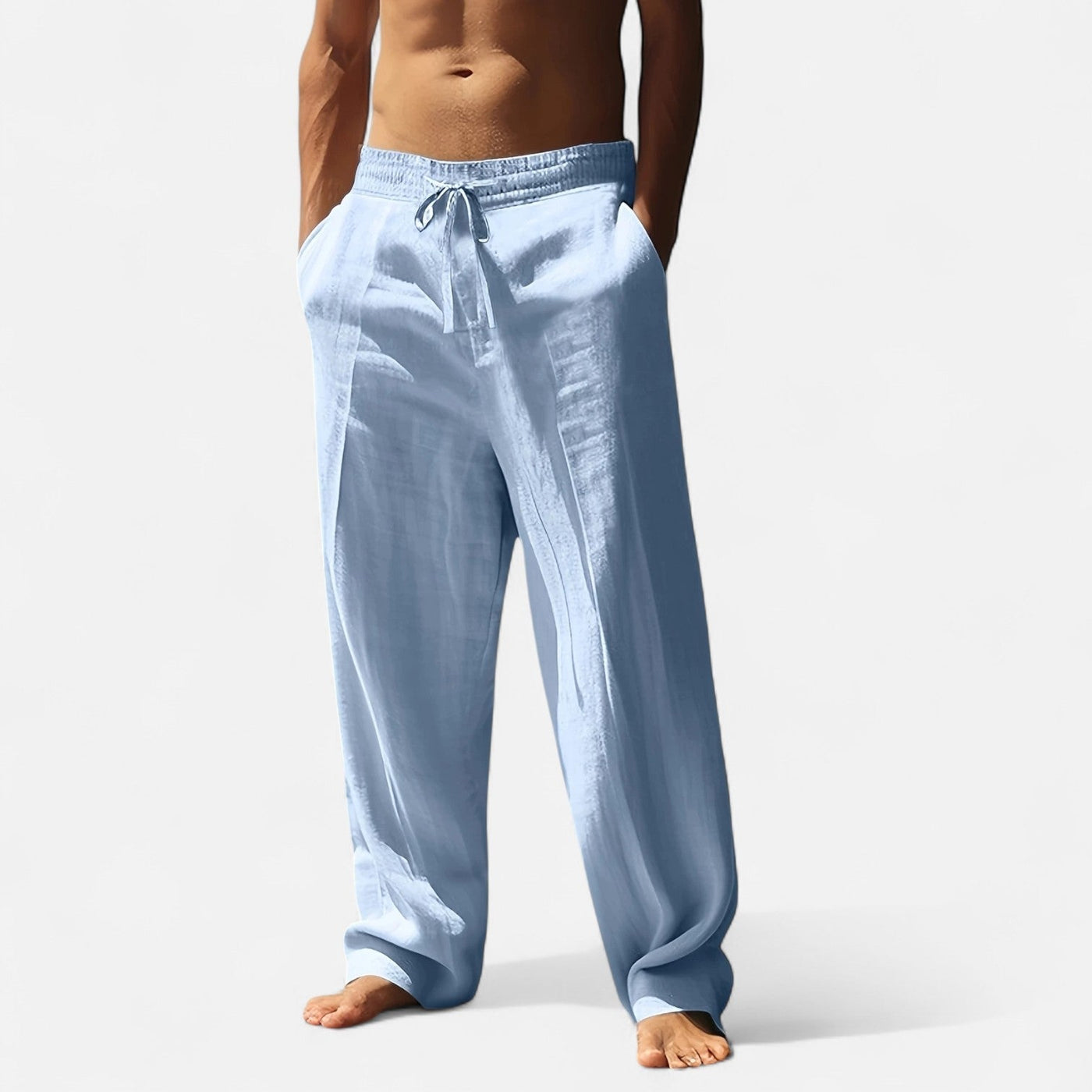 Brody | Men’s Relaxed Linen Autumn Pants – Riviera Ease