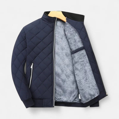 Aidan | Men’s Quilted Jacket – Fleece-Lined Elegance