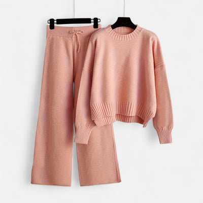 Bellatrix | Women’s Knit Set – Sweater & Wide-Leg Elegance