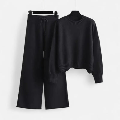 Bellatrix | Women’s Knit Set – Sweater & Wide-Leg Elegance