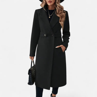 Arabella | Women’s Tweed Overcoat – Sophisticated Belted Design