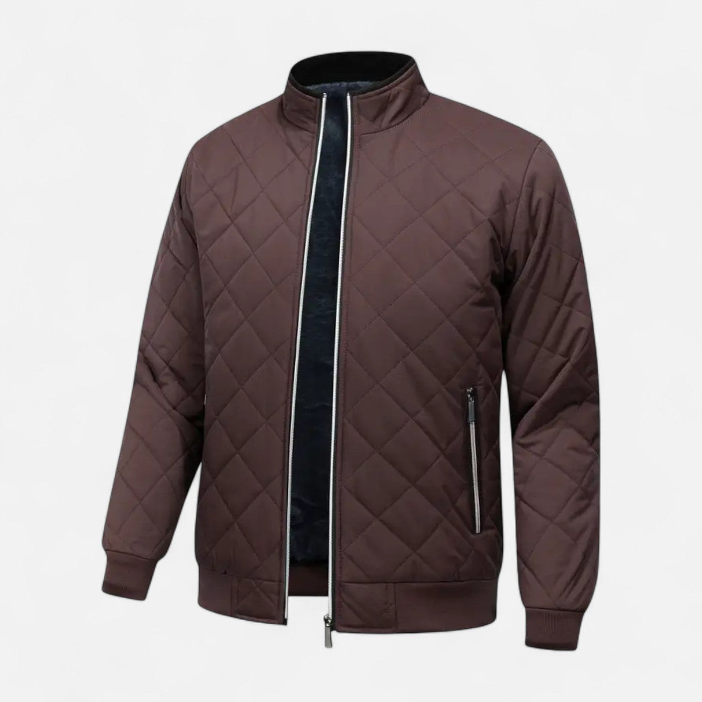 Aidan | Men’s Quilted Jacket – Fleece-Lined Elegance